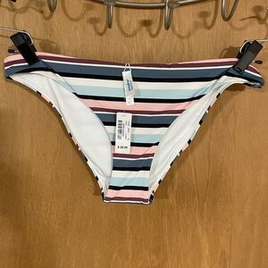 NWT La vie en rose stripped bikini bottom